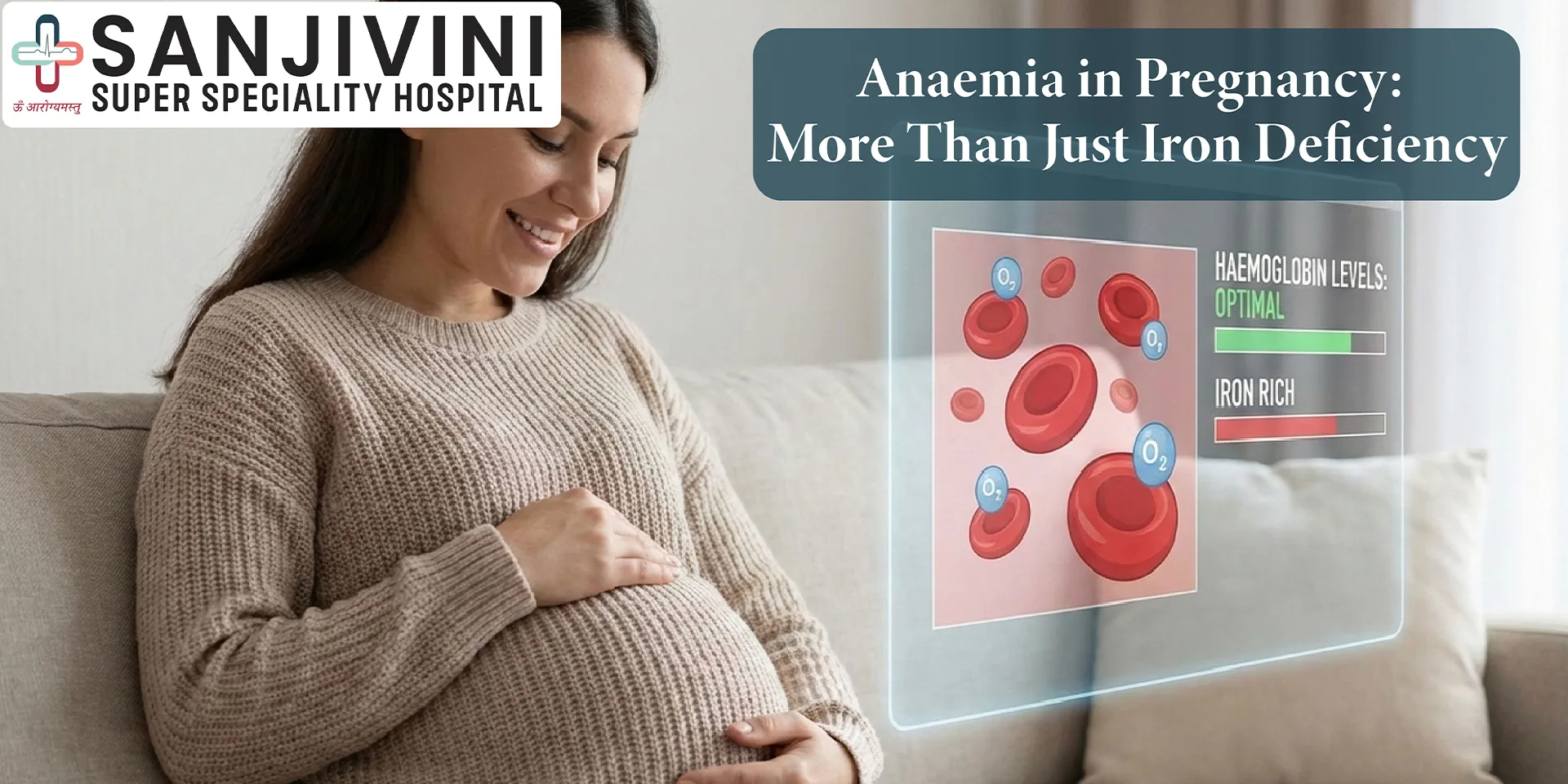 Anaemia in pregnancy showing low haemoglobin levels and health impact on pregnant woman