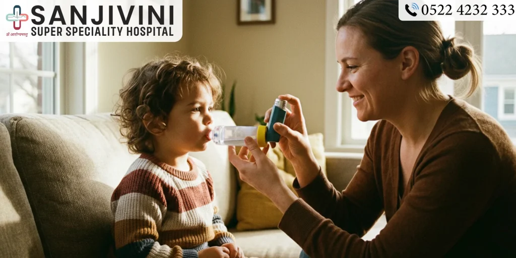 Asthma in children with wheezing and night cough