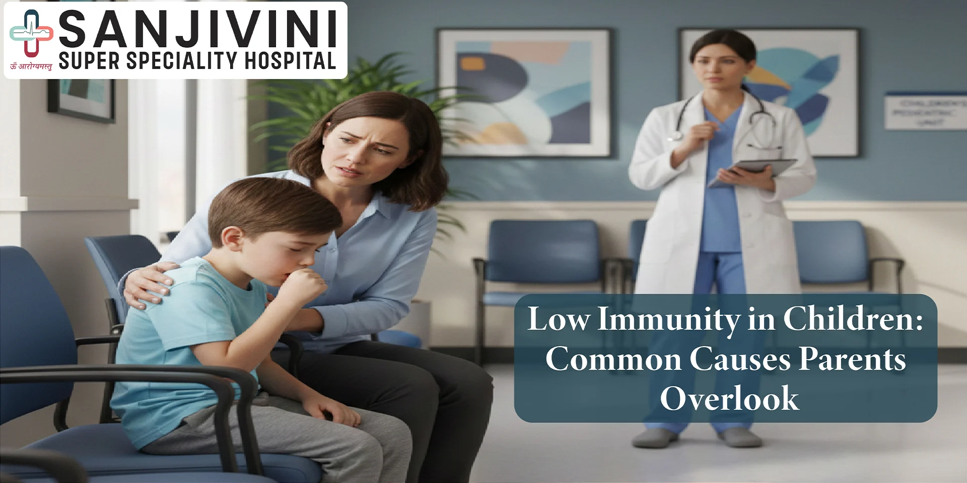 Low immunity in children showing frequent illness and tiredness